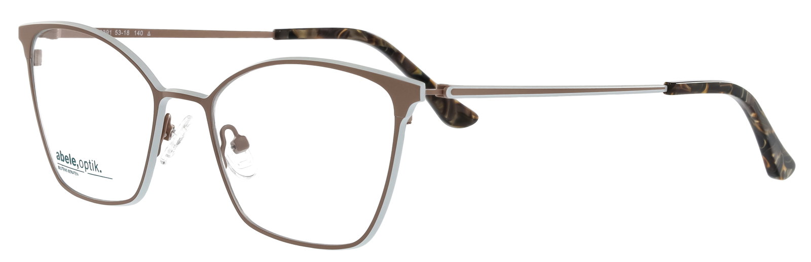 abele optik Brille für Damen in hellbraun / crème 150391